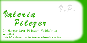 valeria pilczer business card